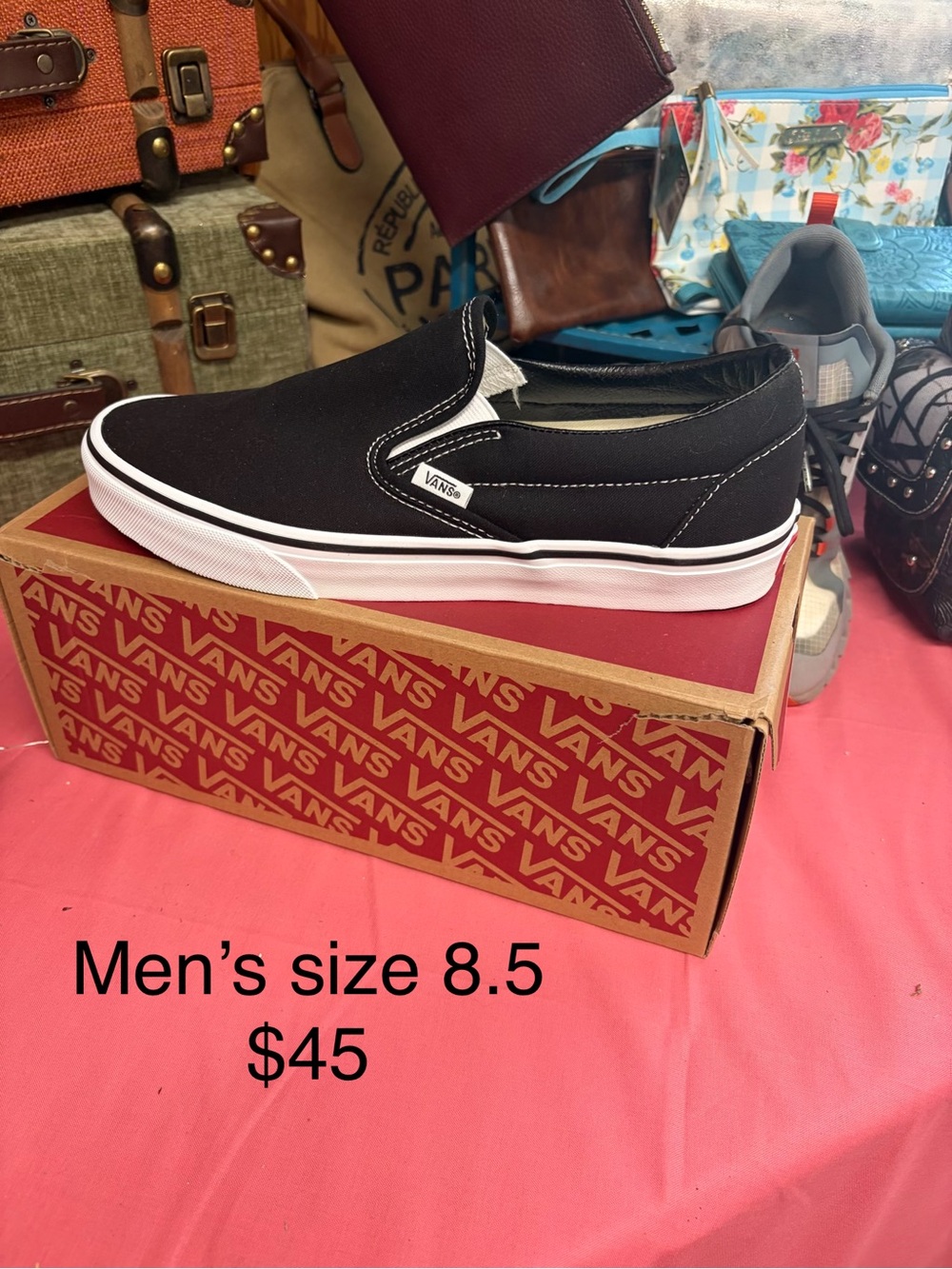 Vans Black Classic Slip-On Loafers